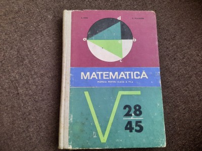 Aritmetica - Manual clasa a VI-a - 1962 - Eugen Rusu CARTONATA foto