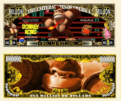 !!! SUA = FANTASY NOTE (TJ6) = JOCUL VIDEO &amp;#039;&amp;#039; DONKEY KONG ,, - 2023 - UNC foto