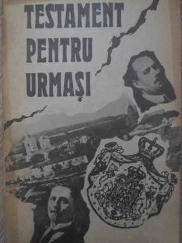 TESTAMENT PENTRU URMASI-PANTELIMON HALIPA, ANATOLIE MORARU-224469