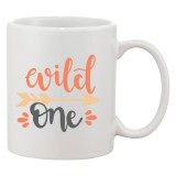 Cana alba personalizata &#039;Wild one&#039;, INOVATIX&reg;. 330ml
