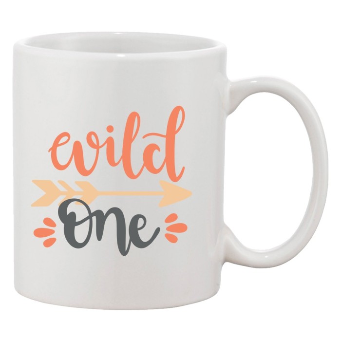 Cana alba personalizata &#039;Wild one&#039;, INOVATIX&reg;. 330ml