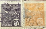 Timbre America Interbelica TMB1AMC Brazilia - reis - set/lot/serie 2