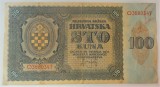 Cumpara ieftin Bancnota istorica 100 KUNA - CROATIA ocupatie fascista, anul 1941 *cod 606