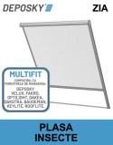Plasa insecte DEPOSKY ZIA pentru fereastra mansarda compatibila cu: DEPOSKY, Velux, Fakro, Roto, Dakea, Baudeman
