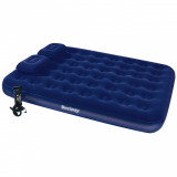 Bestway Pat gonflabil velurat cu pernă&amp;pompă de aer 203x152x22cm 67374