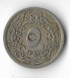 Moneda 5/10 qirsh 1903 - Egipt, Africa, Cupru-Nichel