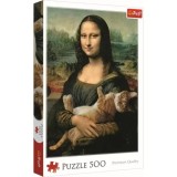 PUZZLE TREFL 500 MONALISA CU PISICA