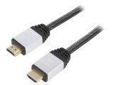 Cablu HDMI 2.0 Textil 1.5m Negru
