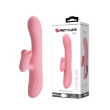 Cumpara ieftin Vibrator Special Cu Rotatii Gina, Roz Pudrat, 20.5 cm