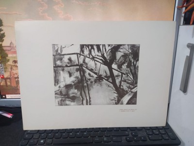 Hrandt Avachian, Planșă Delta, C&amp;acirc;ntau pescari pe țărmul jos..., Buc. 1976 224 foto