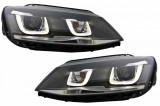 Faruri 3D LED compatibil cu VW Jetta Mk6 VI (2011-2017) GTI U Bi-Xenon Design HLVWJ6U