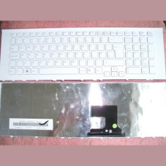 Tastatura laptop noua SONY VPC-EJ SERIES WHITE FRAME WHITE UK