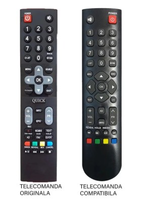 Telecomanda inlocuitoare TV Utok U50UHD1/ U55UHD1 compatibil cu originalul (347-2) foto