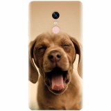 Husa silicon pentru Xiaomi Remdi Note 4X, Cute Yawning Puppy