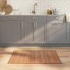 Covor Bambus Natural vidaXL 70x100 cm, Antiderapant, Maro. Covoare Baie Bucatarie Hol, Rulabil