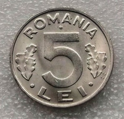G5. ROMANIA 5 lei 1992 UNC ** foto