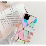 Husa protectie pentru samsung s20 ultra soft imd tpu marble geometric roz, Flippy