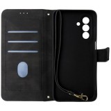 Husa tip carte cu stand, negru si multicolor, pentru Samsung Galaxy A26 5G