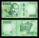 KYRGYZSTAN █ bancnota █ 5000 Som █ 2023 █ SERIE NOUA █ UNC █ necirculata