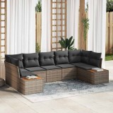 VidaXL Set de canapele pentru grădină 7 pcs Gri 289 x 154 x 85 cm