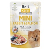 Hrana umeda caini talie mica Brit Care, Somon iepure, 85g