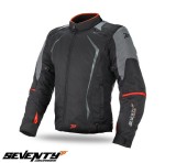 Geaca (jacheta) barbati pentru scuter - motocicleta Racing Seventy vara/iarna model SD-JR47 culoare: negru/rosu Negru/rosu L