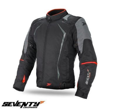 Geaca (jacheta) barbati pentru scuter - motocicleta Racing Seventy vara/iarna model SD-JR47 culoare: negru/rosu Negru/rosu L foto