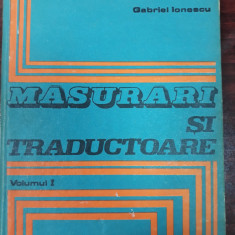 Masurari si traductoare-vol.1- G. Ionescu