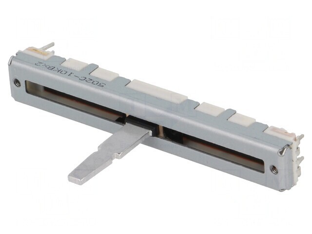 Potentiometru Glisant 10k&Omega; 125mW THT Linear Metal