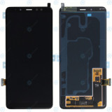 Samsung Galaxy A8 Plus 2018 (SM-A730F) Modul display LCD + Digitizer negru GH97-21535A GH97-21534A