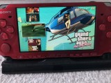 PlayStation PSP 3004 60 jocuri Modat 64Gb Husa incarcator + dock TV culoare Rosu Radiant