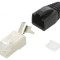 Conector RJ45 Cat 6a ecranat cu manşon pe cablu, mufă PIN 8