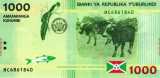 Burundi, 1000 Francs 2015-2021, UNC, clasor A1