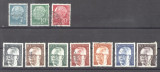 Germany Bundes 1954-1973 Famous persons Presidents 10 values used G.230, Stampilat