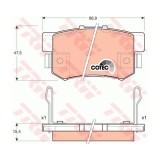 Set placute frana Trw GDB3154, parte montare : Punte spate