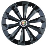 Cumpara ieftin Set 4 capace roti Fame Negru R15 pentru gama auto Alfa Romeo, Autohelix MSA