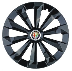 Set 4 capace roti Fame Negru R14 pentru gama auto Alfa Romeo foto