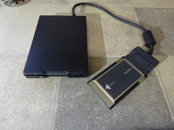 Floppy Disk Drive extern Sony FA-P1 PCMCIA Adapter