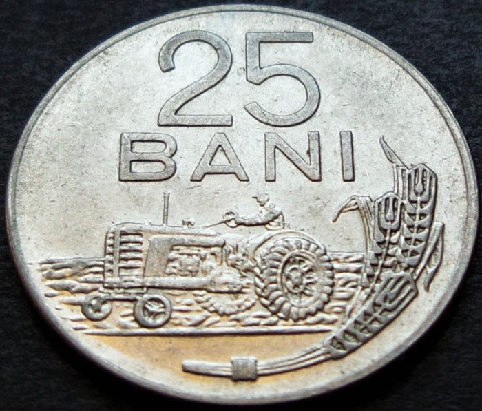 Moneda 25 BANI - RS ROMANIA, anul 1966 *cod 354 C = excelenta