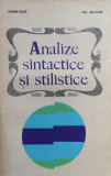 Analize sintactice si stilistice (Sorin Stati, Gheorghe Bulgar)