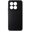 Husa tip capac spate Carbon silicon neagra pentru Xiaomi 14T