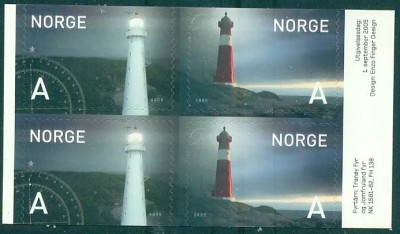 Norvegia 2005 - Faruri, serie timbre autocolant foto
