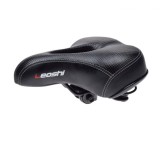 Sa cu arcuri bicicleta city, cu gaura de ventilatie, Leoshi, culoare negru