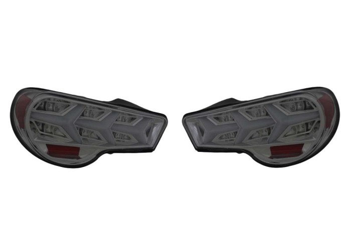 Set stopuri, lampa spate SUBARU BRZ, 06.2012-12.2020; TOYOTA GT-86, 06.2012-06.2021, partea stanga, dynamic indicator; LED; crom, fumuriu; TUNING,
