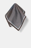 Eton batistă de buzunar de mătase culoarea maro, 100012721