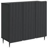vidaXL Bufet Negru 89 x 34,5 x 82 cm Lemn prelucrat 894416