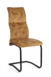 Cumpara ieftin Set 4 scaune otel negru catifea galbena Thelma 43.5x62x102 cm