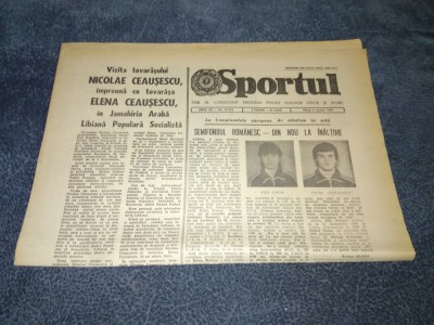 ZIARUL SPORTUL 5 MARTIE 1985 foto