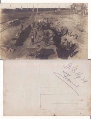 Focsani ( Vrancea ) - Transee la gara -animata, rara-militara, WWI,WK1 foto