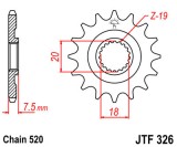 Cumpara ieftin Pinion fata 13 dinti pas lant 520 &ndash; Honda CR 125 R (87-01) 125cc, Oem